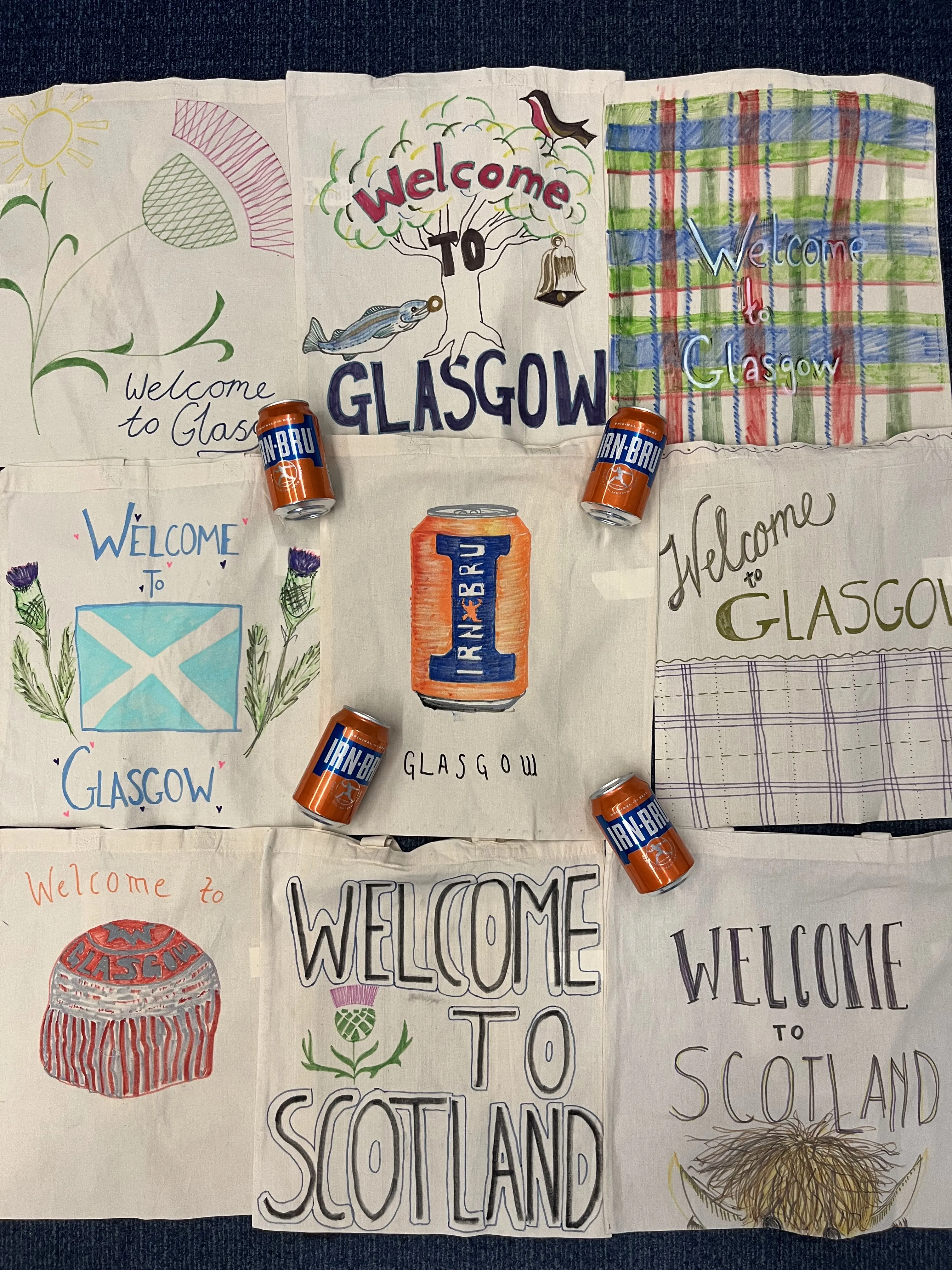 Welcome pack tote bags